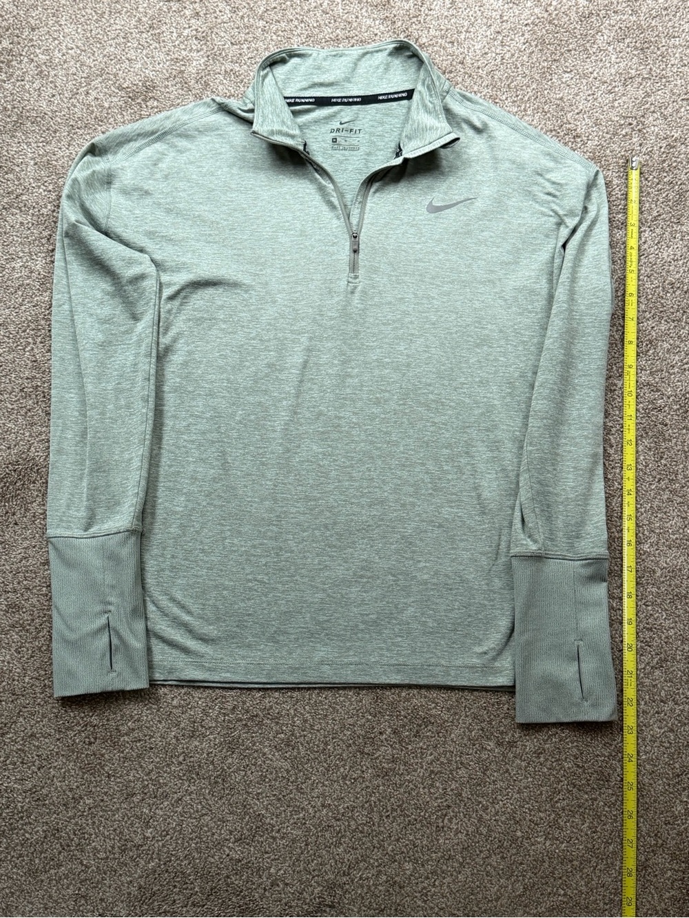 Nike Light Sage Quarter-Zip Dri-FIT Pullover